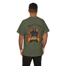 Load image into Gallery viewer, Unisex Heavy Cotton Tee - 'Hugs Ceramics' Skull & Flames Graphic Tee