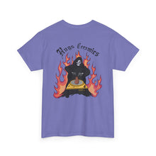 Load image into Gallery viewer, Unisex Heavy Cotton Tee - 'Hugs Ceramics' Skull & Flames Graphic Tee