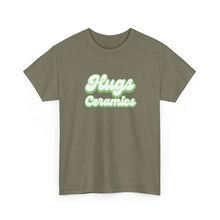 Load image into Gallery viewer, Hugs Ceramics Green Text Unisex Heavy Cotton Tee