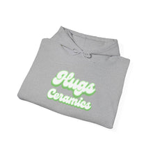 Load image into Gallery viewer, Hugs Ceramics Green Text Unisex Heavy Blend™ Hooded Sweatshirt
