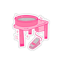 Load image into Gallery viewer, Pink Pottery Wheel Sticker