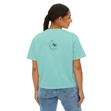 Load image into Gallery viewer, Glaze Hell - Women's Boxy Tee - Teal/Pink