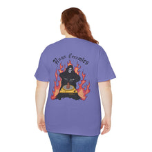 Load image into Gallery viewer, Unisex Heavy Cotton Tee - 'Hugs Ceramics' Skull & Flames Graphic Tee