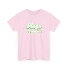 Load image into Gallery viewer, Hugs Ceramics Green Text Unisex Heavy Cotton Tee