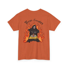 Load image into Gallery viewer, Unisex Heavy Cotton Tee - 'Hugs Ceramics' Skull & Flames Graphic Tee