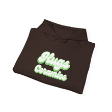 Load image into Gallery viewer, Hugs Ceramics Green Text Unisex Heavy Blend™ Hooded Sweatshirt