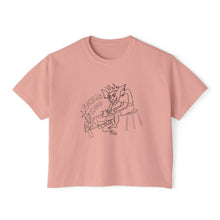 Load image into Gallery viewer, Pottery Goblin Boxy Tee for Women - Casual Graphic Tee