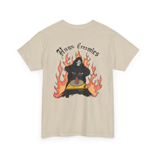 Load image into Gallery viewer, Unisex Heavy Cotton Tee - 'Hugs Ceramics' Skull & Flames Graphic Tee