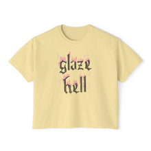 Load image into Gallery viewer, Glaze Hell - Women's Boxy Tee - Black/Pink
