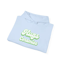 Load image into Gallery viewer, Hugs Ceramics Green Text Unisex Heavy Blend™ Hooded Sweatshirt