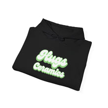 Load image into Gallery viewer, Hugs Ceramics Green Text Unisex Heavy Blend™ Hooded Sweatshirt