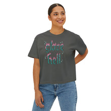 Load image into Gallery viewer, Glaze Hell - Women's Boxy Tee - Teal/Pink
