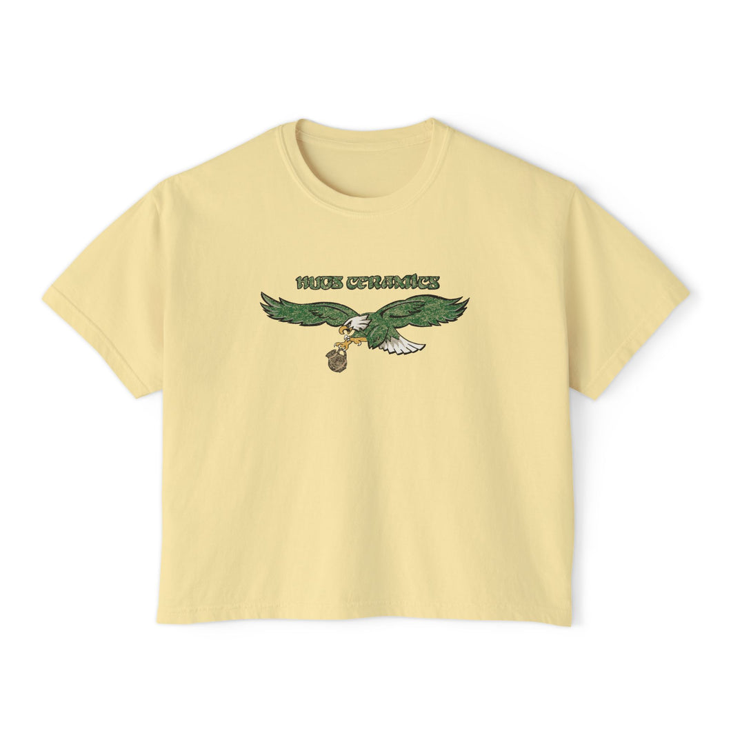 BOXY CROP GO HUGS CERAMICS SHIRT