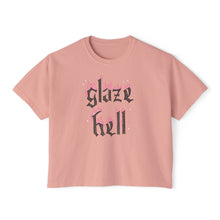 Load image into Gallery viewer, Glaze Hell - Women's Boxy Tee - Black/Pink
