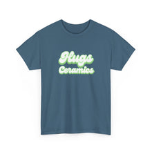 Load image into Gallery viewer, Hugs Ceramics Green Text Unisex Heavy Cotton Tee
