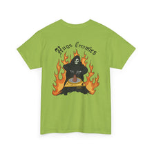 Load image into Gallery viewer, Unisex Heavy Cotton Tee - &#39;Hugs Ceramics&#39; Skull &amp; Flames Graphic Tee
