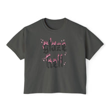 Load image into Gallery viewer, Glaze Hell - Women's Boxy Tee - Black/Pink
