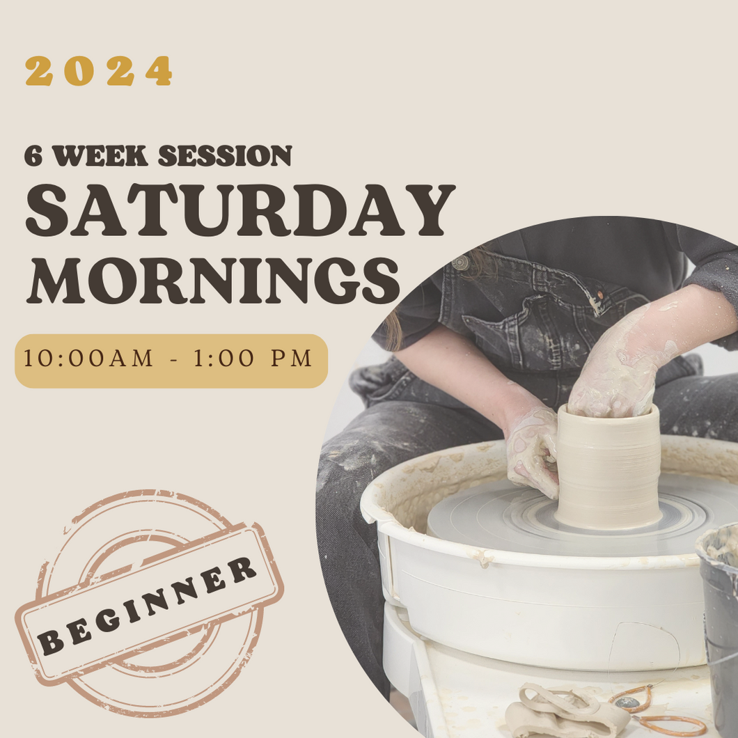 *NEW* 6 Week Beginner's Pottery Wheel Class - Saturday Mornings