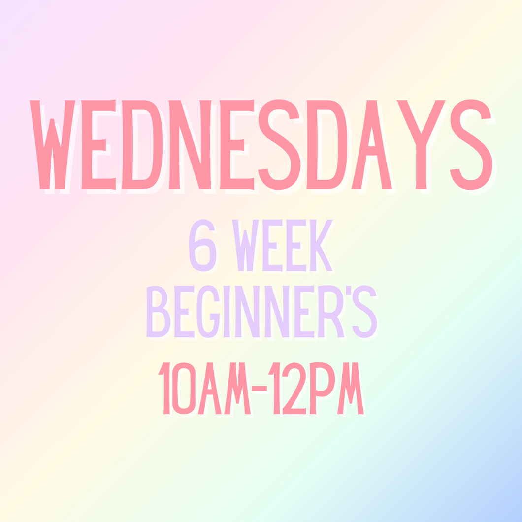 *NEW* MORNING 6 Week Beginner Pottery Class - Wednesdays 10am-12pm